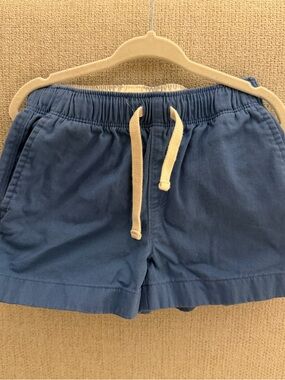 Crewcuts Blue Shorts with Cream Label Detail